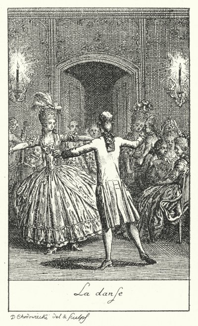 Dans (gravür) by Daniel Nikolaus (after) Chodowiecki
