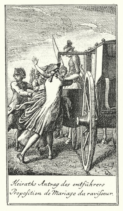 Kaçıranın Evlilik Teklifi (gravür) by Daniel Nikolaus (after) Chodowiecki