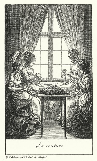 ಹೊಲಿಗೆ (ಕೆತ್ತನೆ) ಟರ್ಕ್ by Daniel Nikolaus (after) Chodowiecki