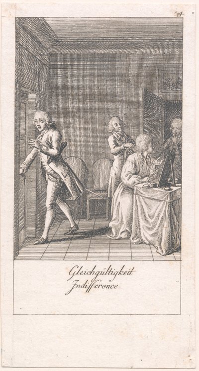 Evlilik motivasyonları ve sonuçları. Bl. 4 by Daniel Nikolaus Chodowiecki