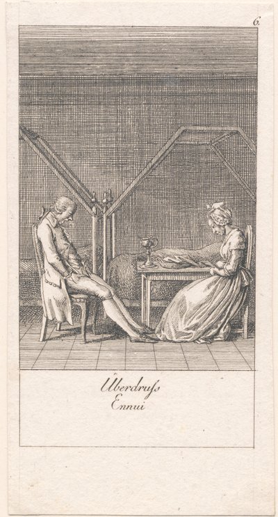 Evlilik motivasyonları ve sonuçları. Bl. 6 by Daniel Nikolaus Chodowiecki