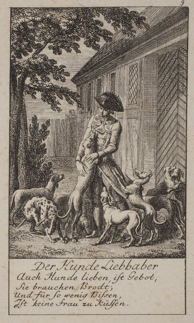 "Köpek Aşığı" by Daniel Nikolaus Chodowiecki
