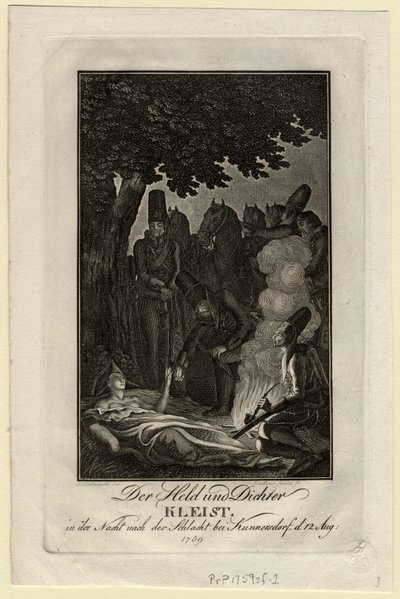 Şair Ewald von Kleist, 12 Ağustos 1759