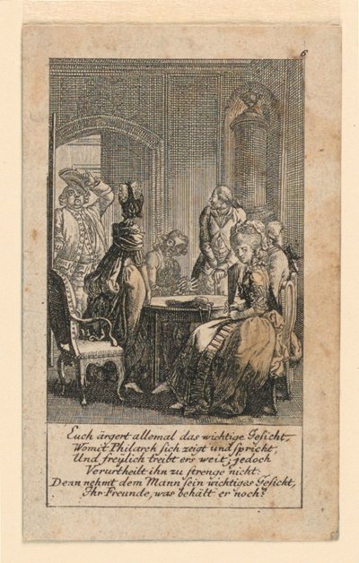 Pomposity, "Königl: Grosbrit [anian] şecere takvimi J.G. Berenberg tarafından 1780 yılı Lauenberg için" by Daniel Nikolaus Chodowiecki
