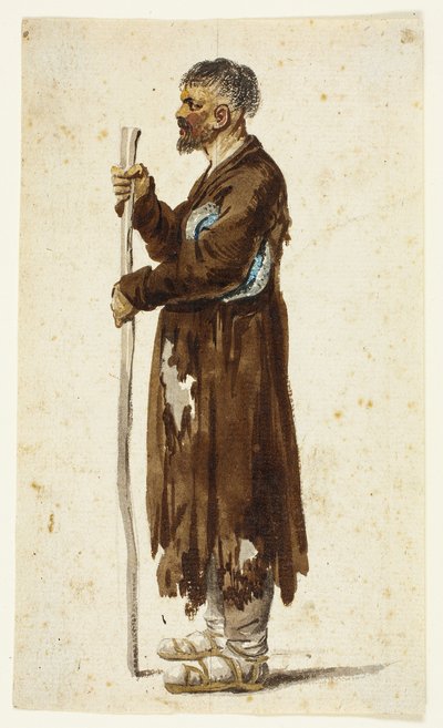 Rus Köylü by Daniel Nikolaus Chodowiecki