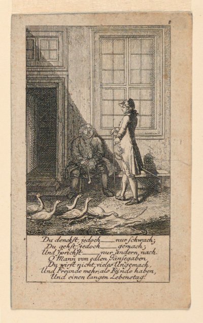 Tembel ve Zayıf Fikirli, "Königl: Grosbrit [anian] soy ağacı takvimi, J.G. Berenberg tarafından 1780 yılı Lauenberg için" by Daniel Nikolaus Chodowiecki