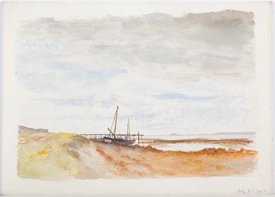 Holy Island, 1895 (pencil und wc on paper) by Daniel Oliver
