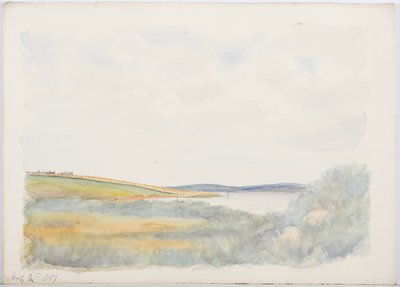 Kutsal Ada, 1897 (kağıt üzerinde kalem ve tuvalet) by Daniel Oliver