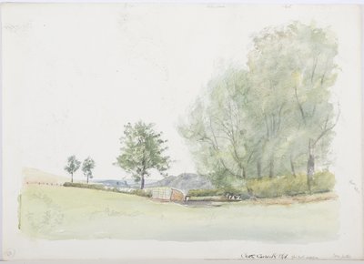 c.1916 (kağıt üzerinde kalem ve tuvalet) by Daniel Oliver