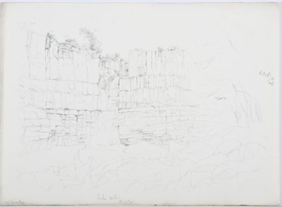 c.1916 (kağıt üzerinde kalem ve tuvalet) by Daniel Oliver
