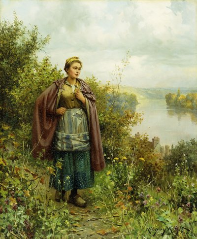 Bir Sonbahar Yürüyüşü, by Daniel Ridgway Knight