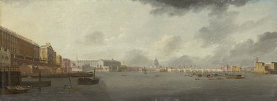 Adelphi, Somerset House ve Saint Paul Katedrali ile Doğuya Bakan Thames