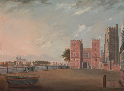 Batıdan Lambeth Sarayı by Daniel Turner
