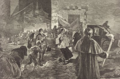 İspanya. Viaticum, 1889. by Daniel Urrabieta Vierge