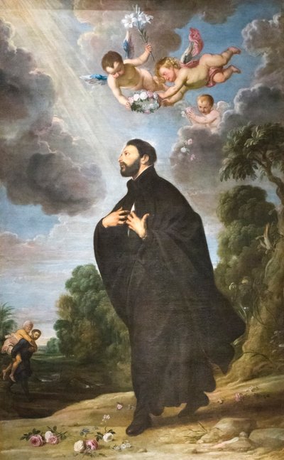 St Francis Xavier, sunak (tuval üzerine yağlıboya) by Daniel & Wildens Jan (1586 1653) Seghers