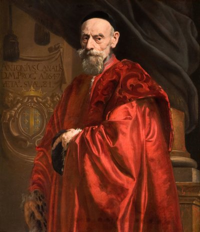Antonio Kanalı'nın portresi, 1647. by Daniel van den Dyck