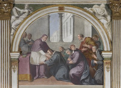 Aziz Hugh ve Aziz Bruno ve arkadaşları, 1629 by Daniele Crespi