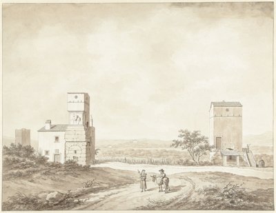 Tivoli yakınlarındaki Villa Adriana'nın kalıntıları by Daniël Dupré