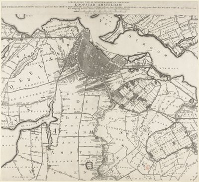 Amsterdam haritası ve çevresi by Daniël Stopendael