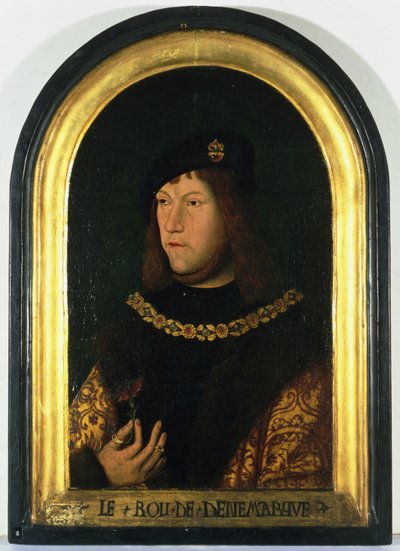Frederick I (1471-1533) Danimarka Kralı, c.1520 (panelde yağlı boya) by Danish School