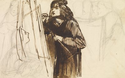 İş Başında Bir Ressam, 1850-1852 by Dante Gabriel Charles Rossetti