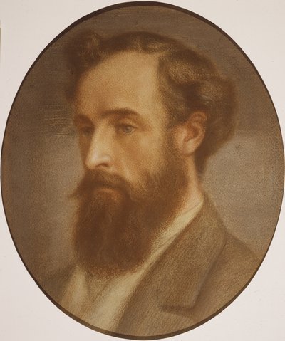 Frederick Leyland (1831-91) (kağıt üzerinde pastel) by Dante Gabriel Charles Rossetti