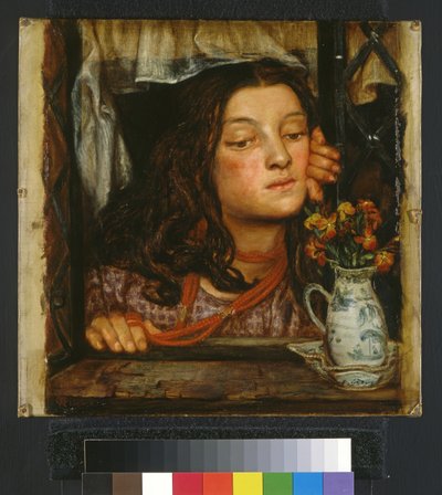 Kafesteki Kız, 1862 by Dante Gabriel Charles Rossetti