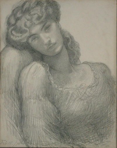 Bayan Morris (1839-1914) by Dante Gabriel Charles Rossetti