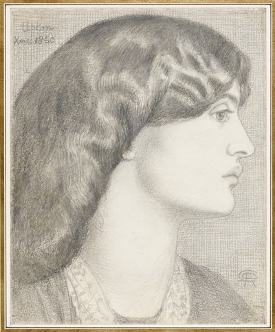 Bayan William Morris, 1860 by Dante Gabriel Charles Rossetti