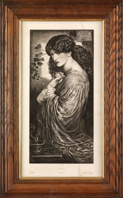 Proserpina (fotogravür) by Dante Gabriel Charles Rossetti
