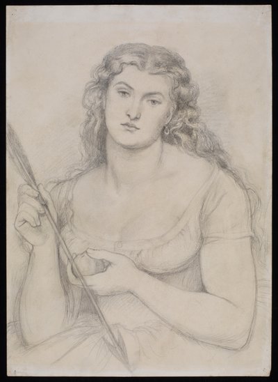 "Venüs Verticordia" çalışması, c.1863-64 by Dante Gabriel Charles Rossetti