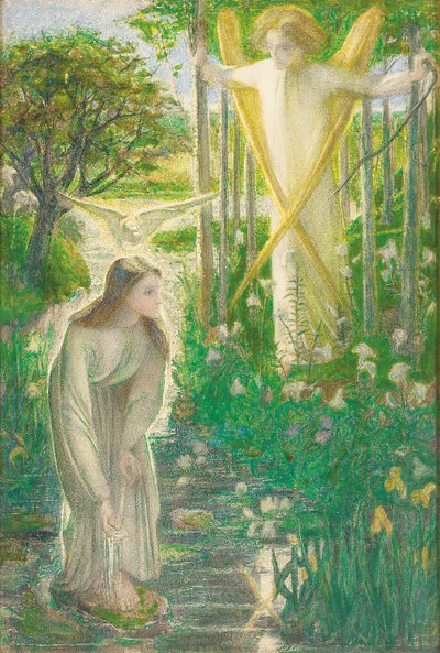 Müjde, 1855 by Dante Gabriel Charles Rossetti