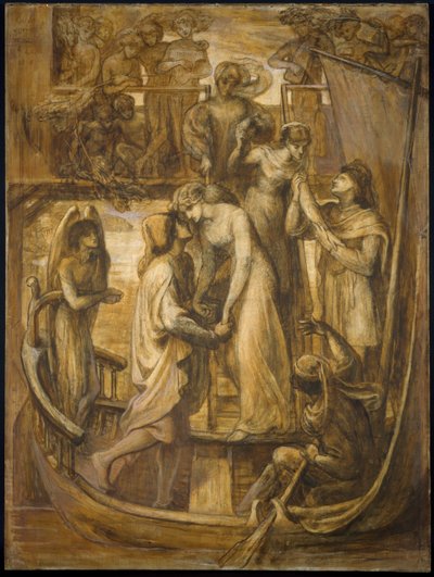 Aşk Gemisi, 1881 by Dante Gabriel Charles Rossetti