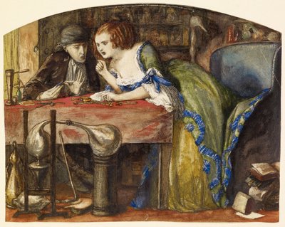 Laboratuvar by Dante Gabriel Charles Rossetti