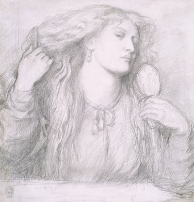 Saçını tarayan kadın, Fanny Cornforth by Dante Gabriel Charles Rossetti