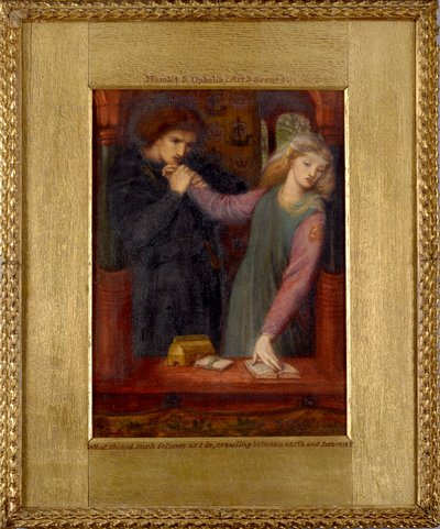 Hamlet ve Ophelia, 1866 by Dante Gabriel Rossetti