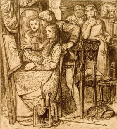 Aşkın Aynası by Dante Gabriel Charles Rossetti