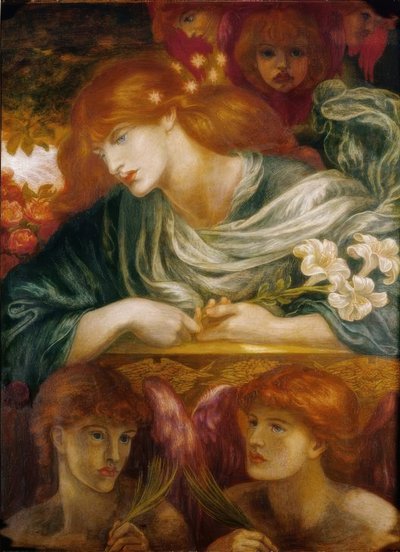mübarek Damozel by Dante Gabriel Charles Rossetti
