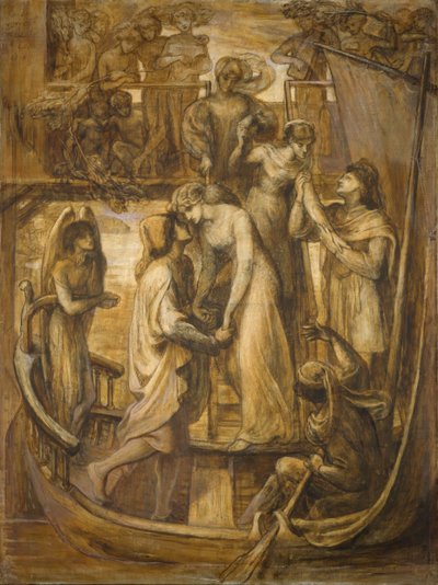 Aşk Gemisi, 1881. by Dante Gabriel Rossetti