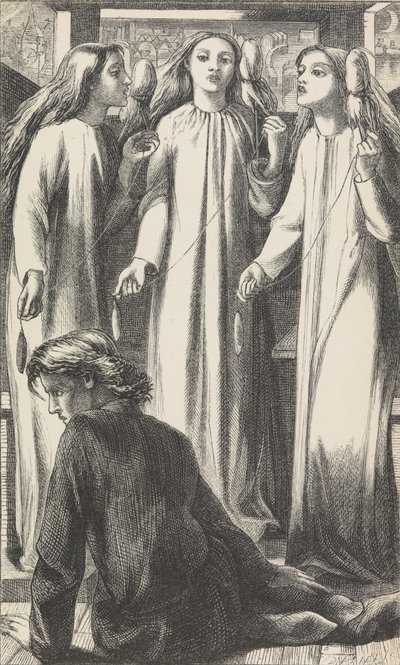 Müzik Ustası, 1855. by Dante Gabriel Rossetti