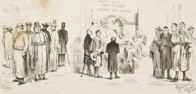 Roma'daki Alman hacılar, L'Illustrazione Italiana'dan Dante Paolocci ve Canedi'nin gravürü, No 37, 9 Temmuz by Dante Paolocci
