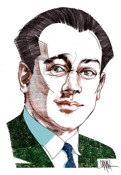 Carlo Diano, 2022 (dijital renkli kalem çizimi) by Dariush Radpour