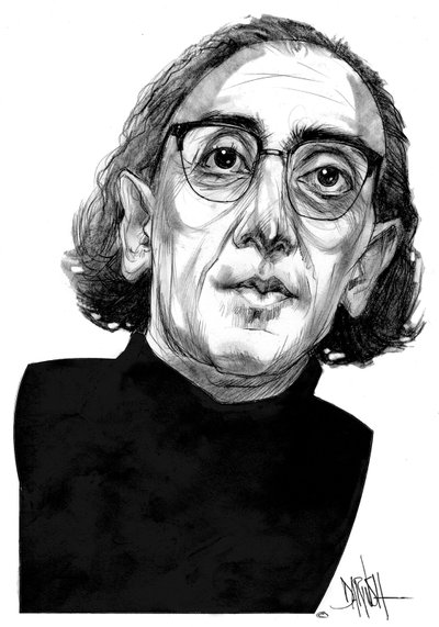 Franco Battiato (karakalem) by Dariush Radpour