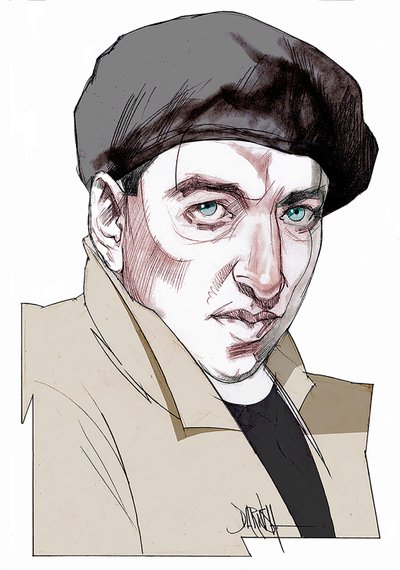 Giacomo Antonini, 2022 (dijital renkli kalem çizimi) by Dariush Radpour