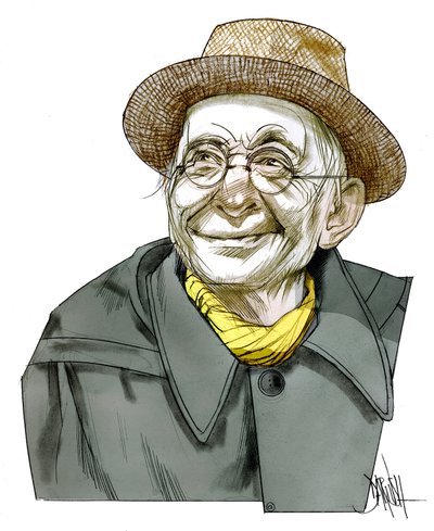 Paul Leautaund , 2011 (dijital renkli kalem çizimi) by Dariush Radpour