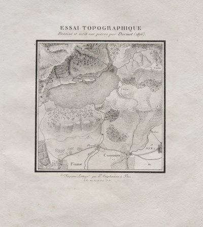 Litografik denemelerin toplanması: Topografik deneme by Darmet
