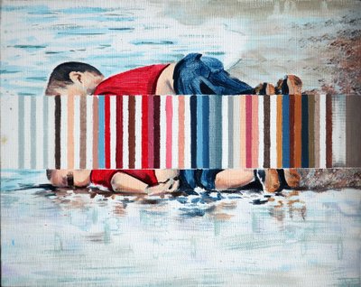 Şamandıra, 2019 (tuval üzerine akrilik) by Darren Coffield