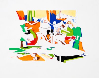 Pan Bayramı (Peyzaj), 2019 (kağıt üzerine guaj) by Darren Coffield
