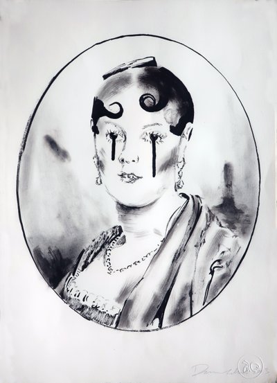 Ingre Kızı 4, 2003 (kağıt üzerine mürekkep) by Darren Coffield