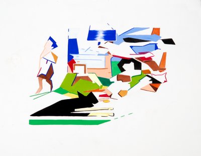 Kennedys (Manzara), 2019 (kağıt üzerine gouche) by Darren Coffield